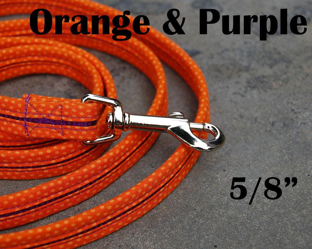 Dog Leash Orange&Purple