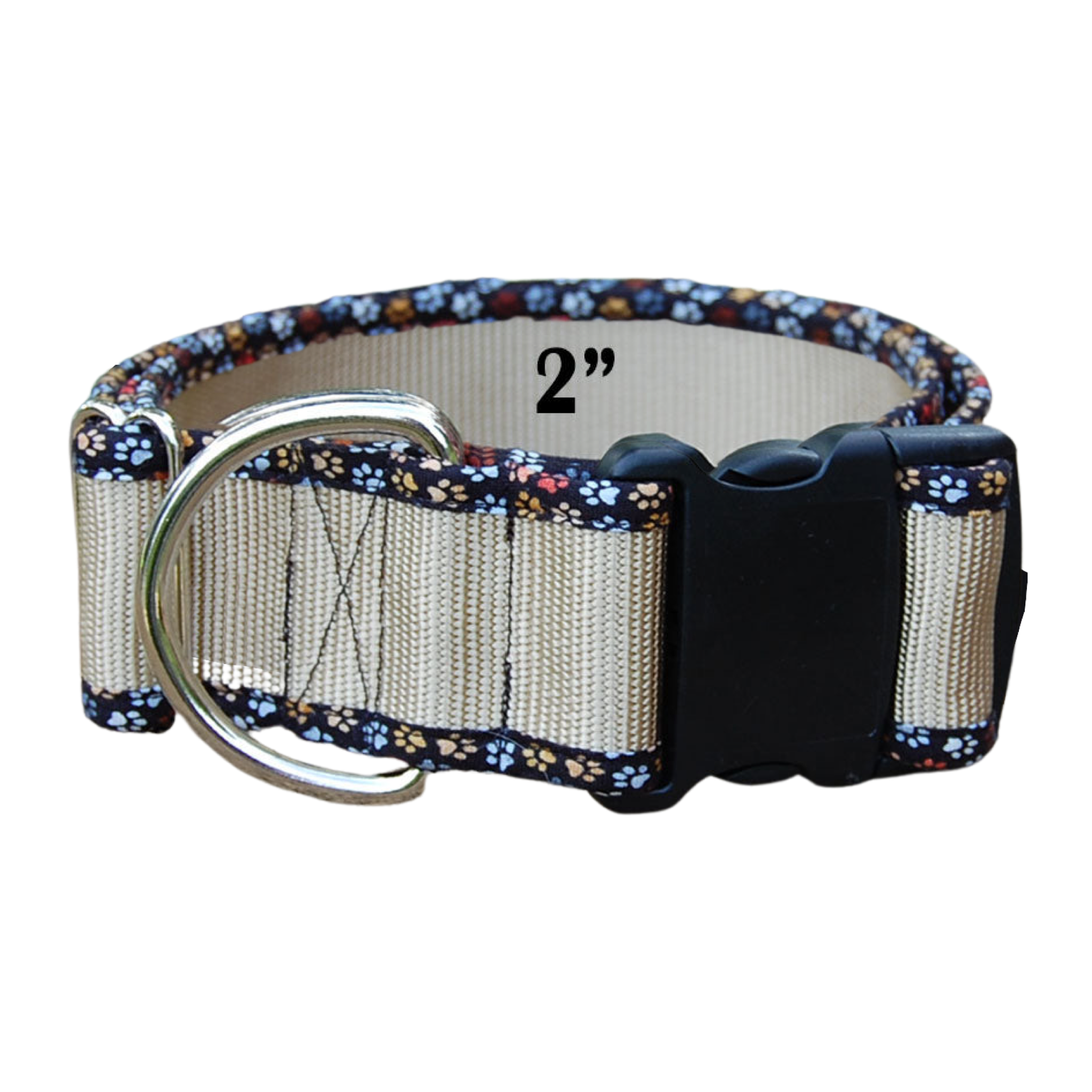 2 Inch Martingale Dog Collar With Buckle - Heavy Duty Nylon For Large Breed Dogs
