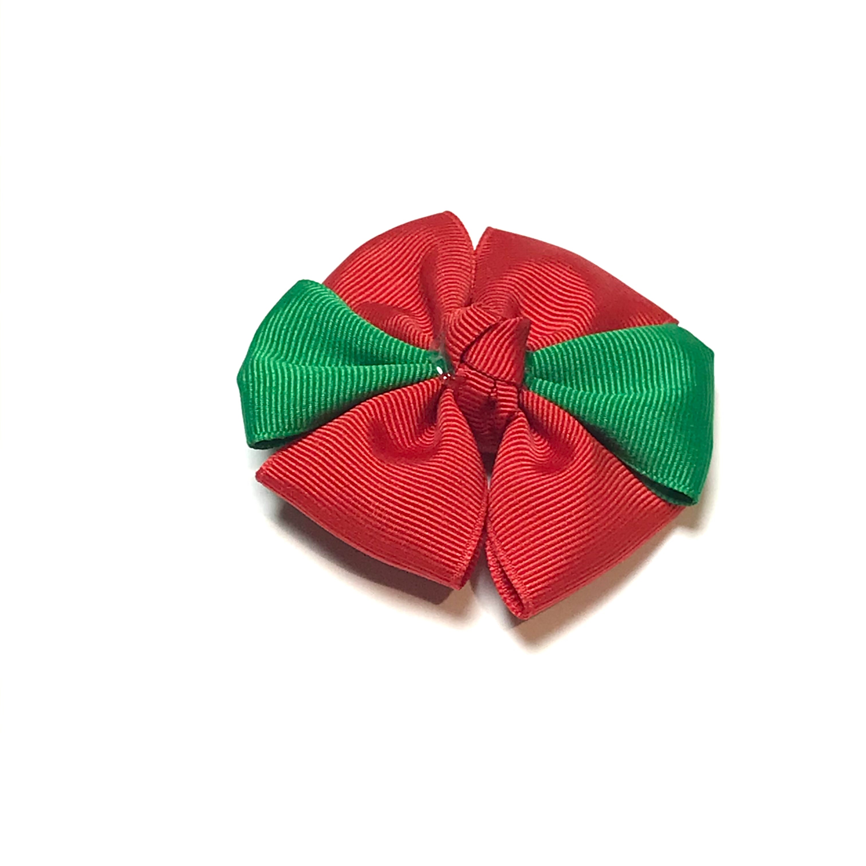 Dog Bow - Green/Red