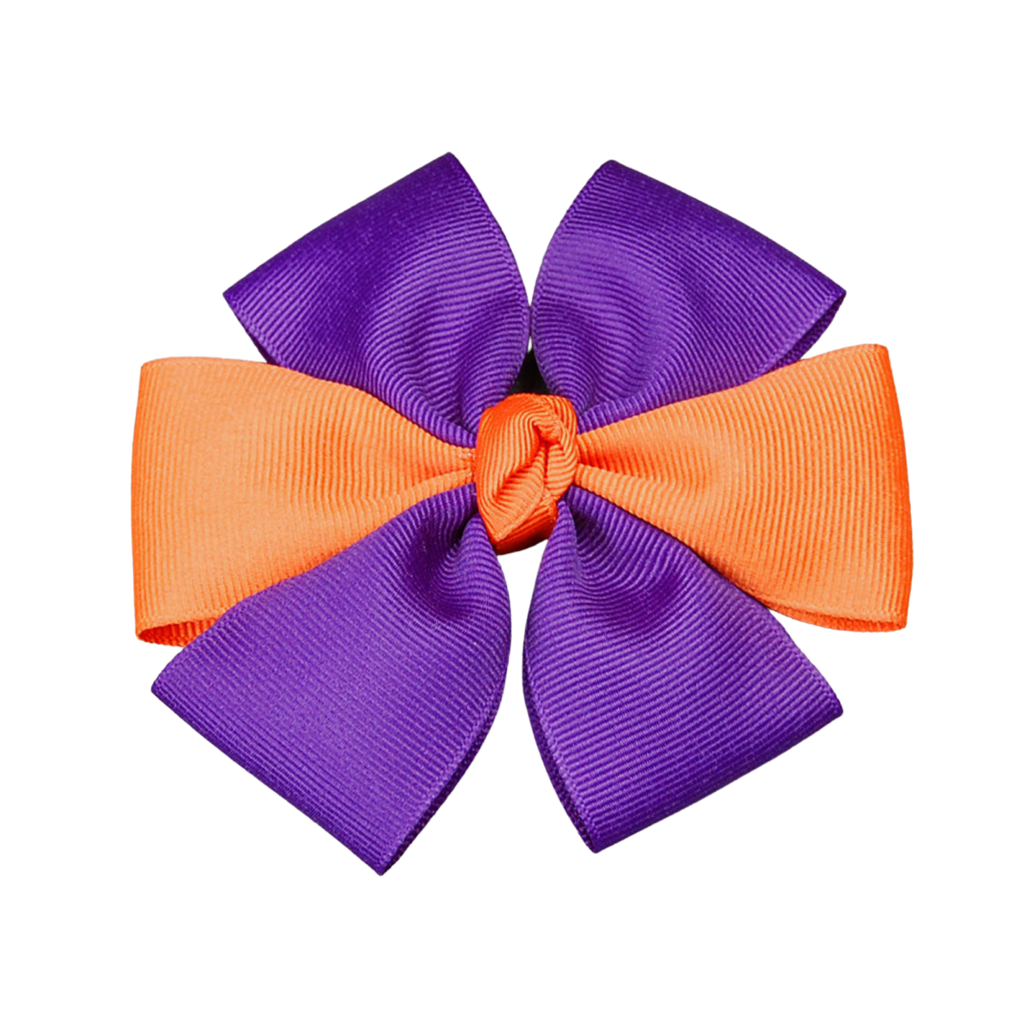 Dog Bow - Purple & Orange