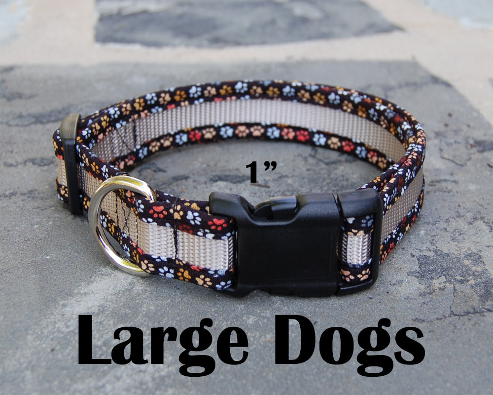 Large Boutique Dog Collars | Dogs Paw Print