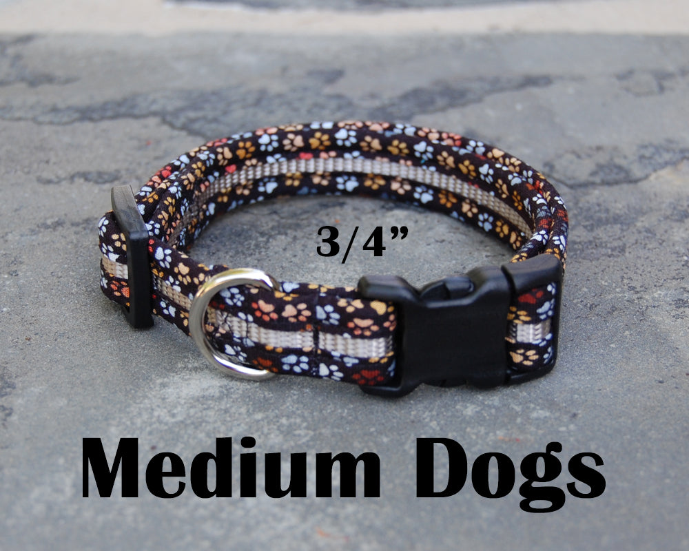 Medium Boutique Dog Collars | Dogs Paw Print