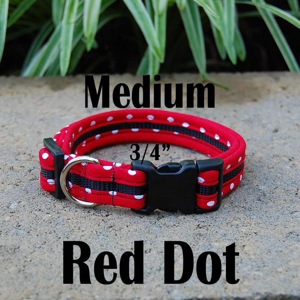 Dog Collar - Red Dot