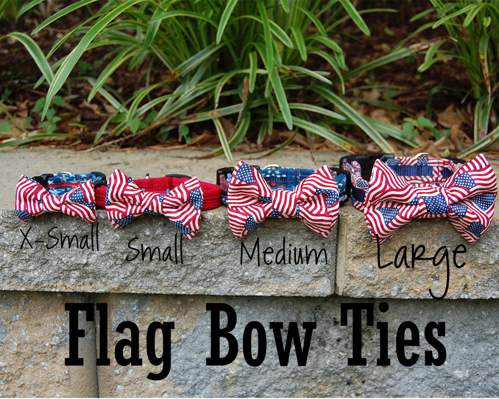 Dog Bow Tie - Flag