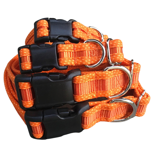 Dog Collar - Orange Dot