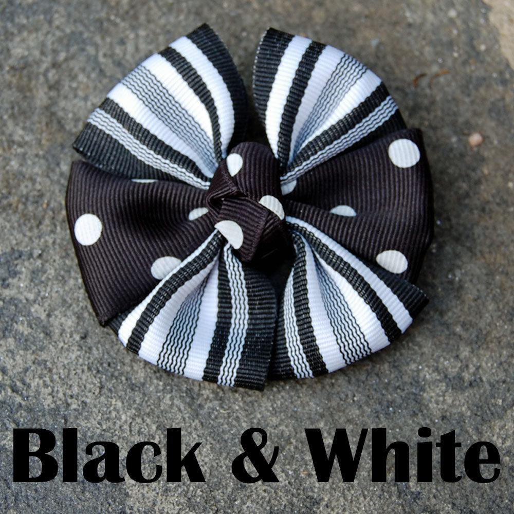Dog Bow - Black & White