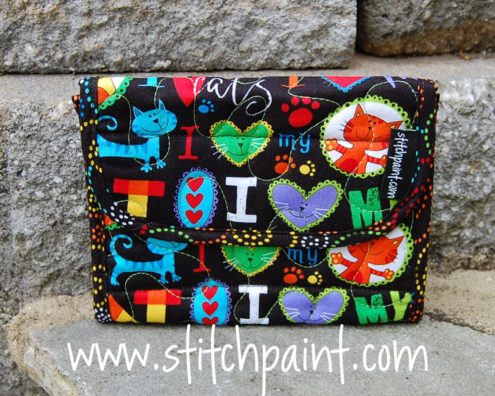 Mini Wallet | Cat Love Fabric | Stitchpaint