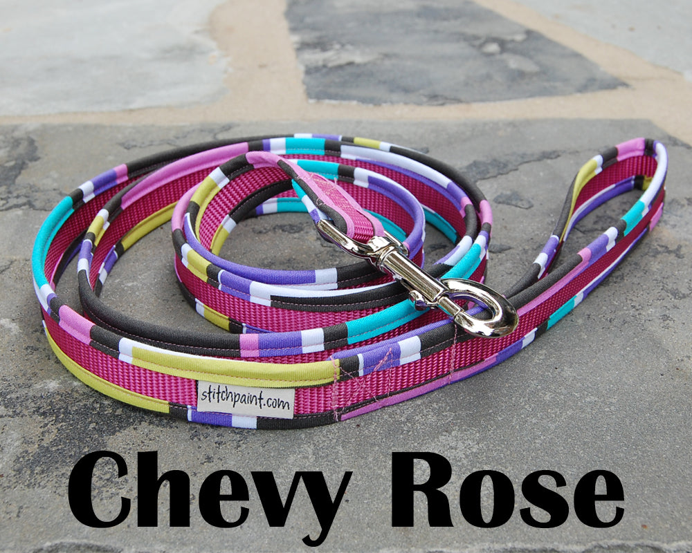 Chevy Rose Dog Leash 1" | Stitchpet