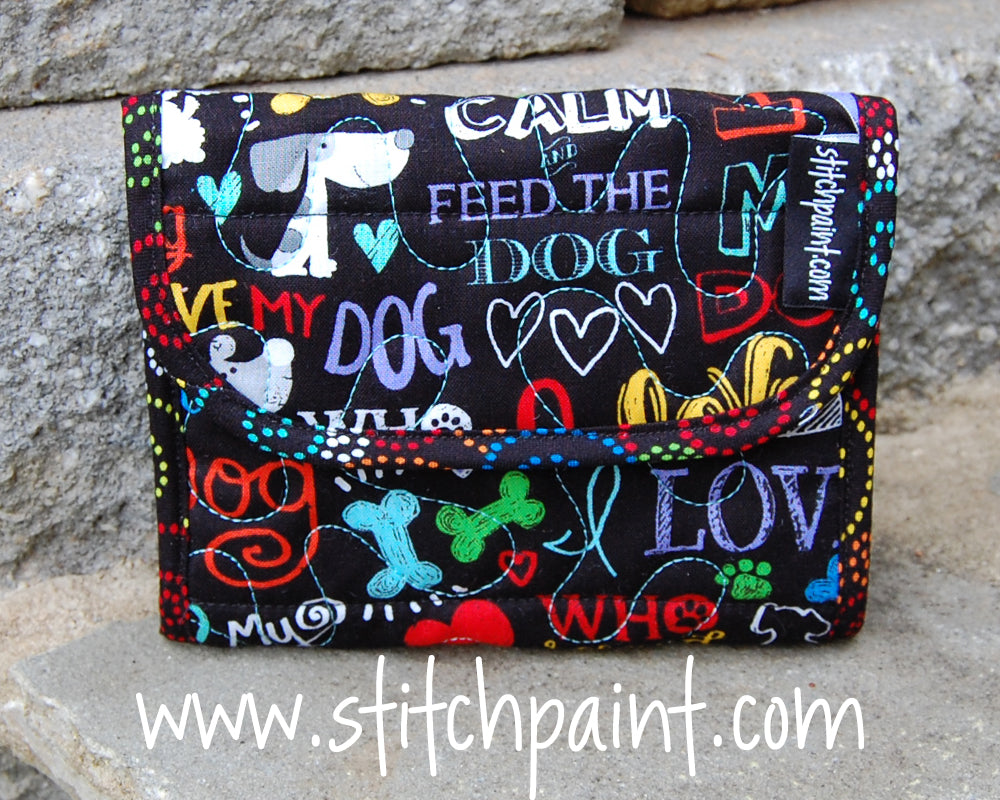 Mini Wallet | Dog Love Fabric | Stitchpaint