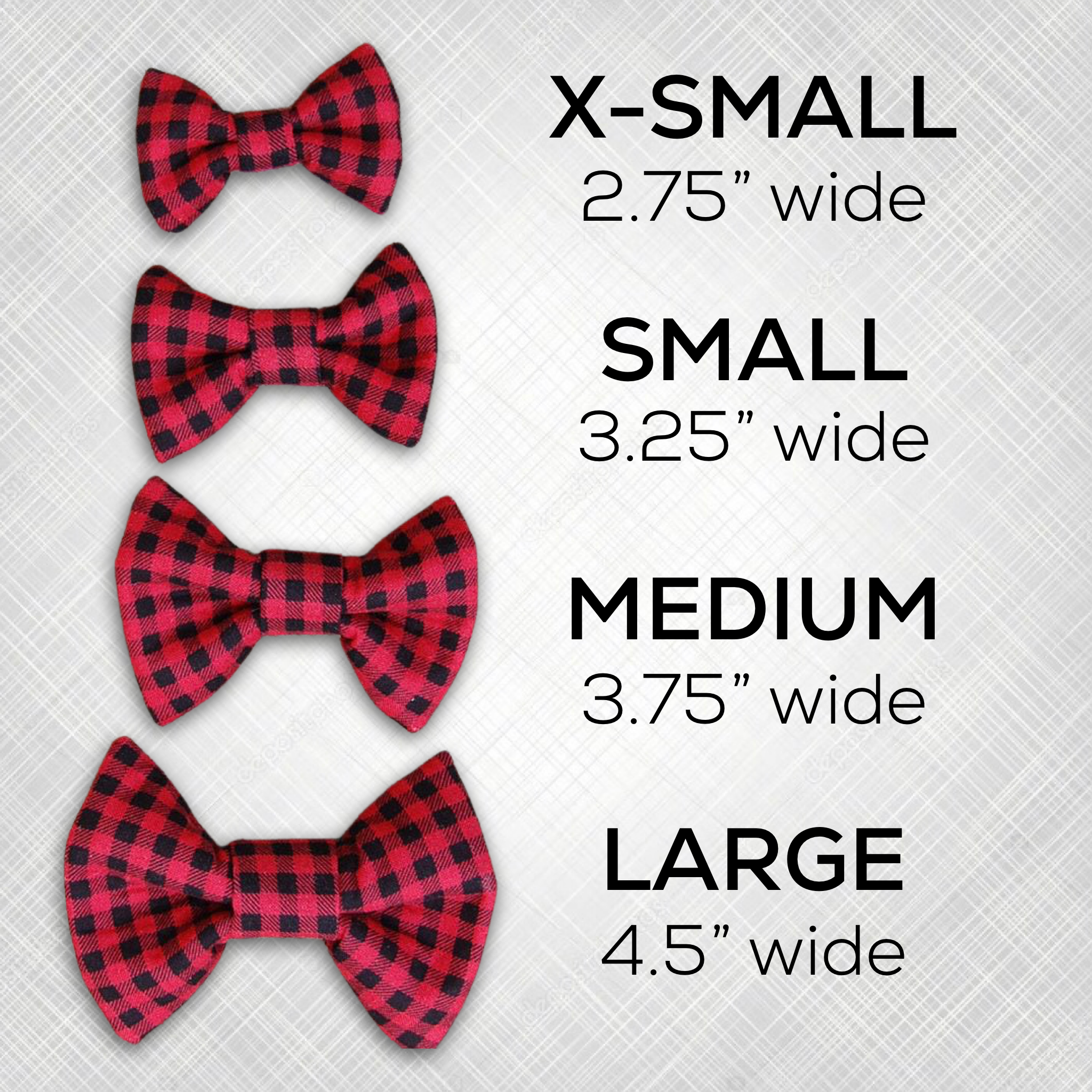 Dog Bow Tie - Red Buffalo Check