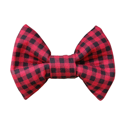 Dog Bow Tie - Red Buffalo Check