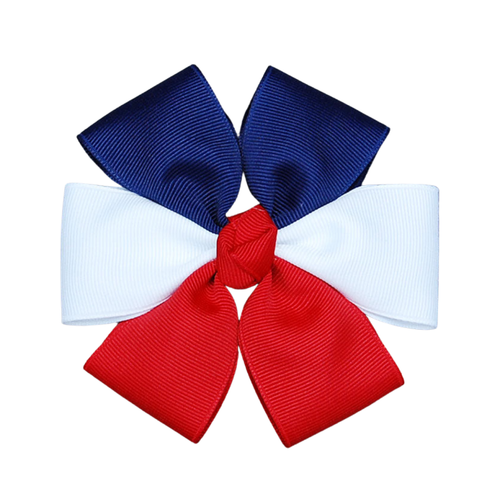 Dog Bow - Red White & Blue