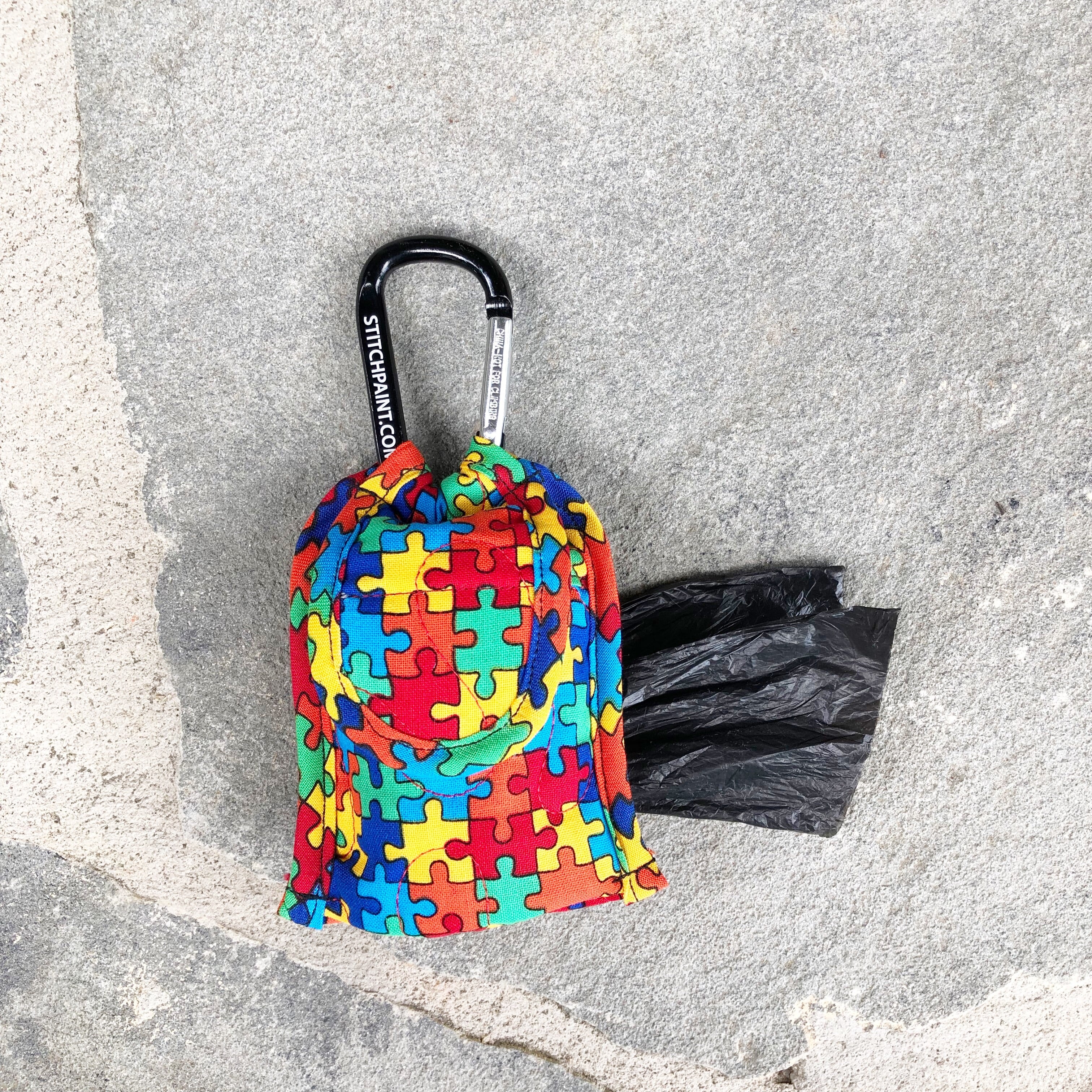 Poo Bag Pouch | Puzzle Fabric | Stitchpet