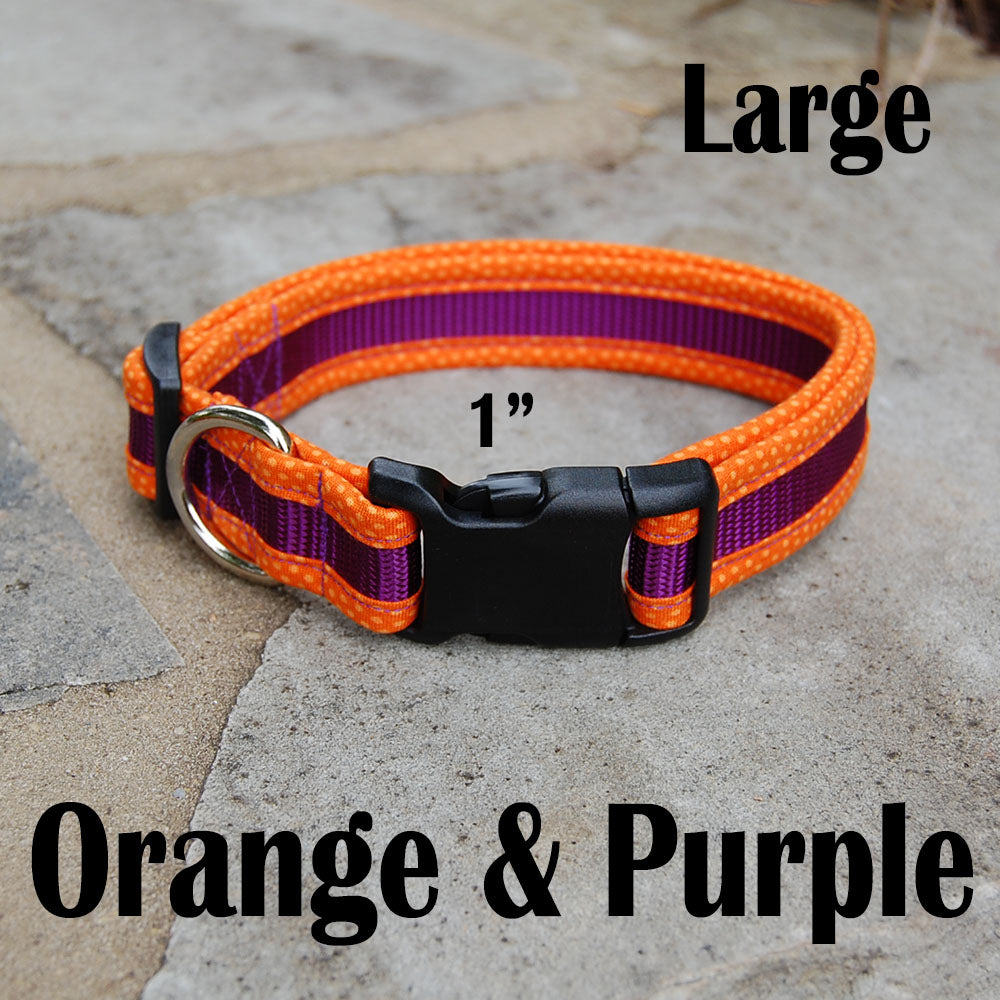 Dog Collar - Orange&Purple