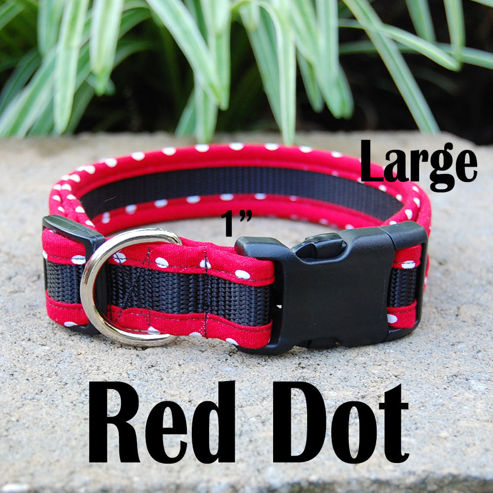 Dog Collar - Red Dot