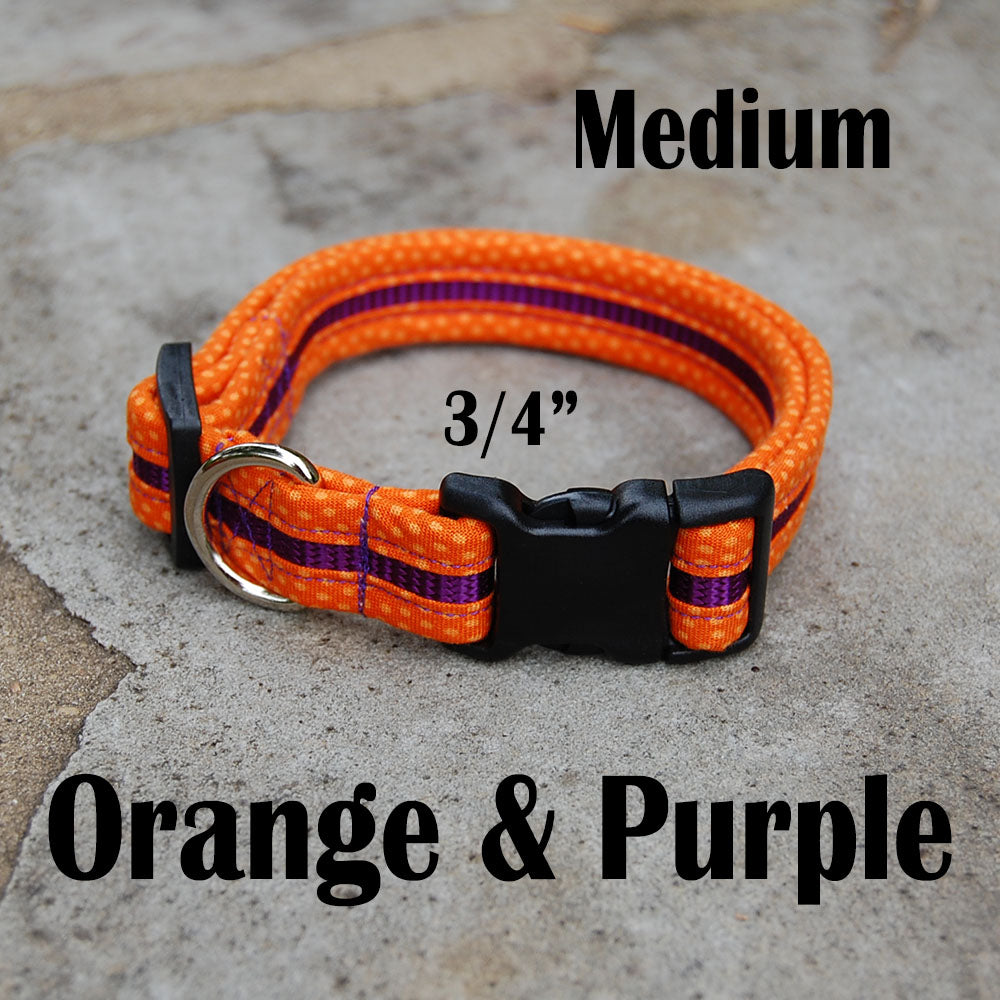 Dog Collar - Orange&Purple