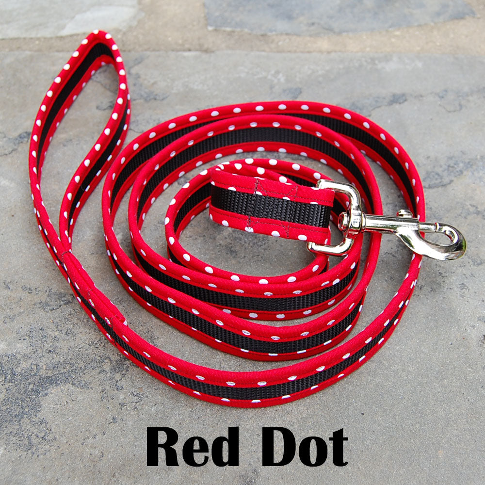 Dog Leash - Red Dot