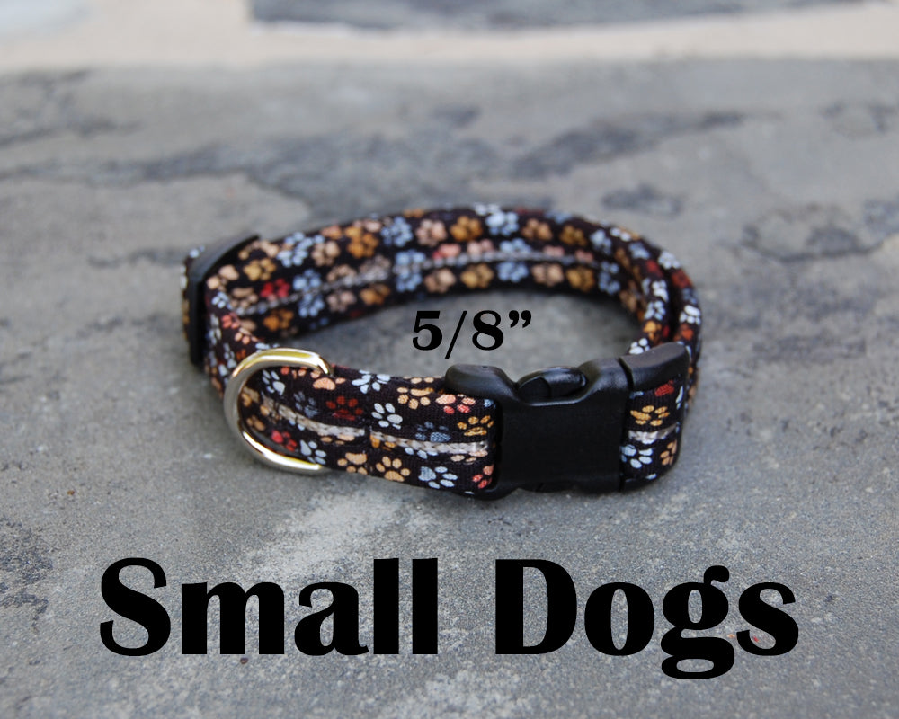 Small Boutique Dog Collars | Dogs Paw Print