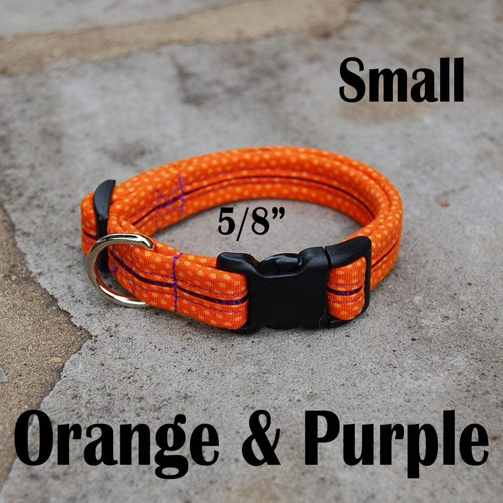 Dog Collar Orange&Purple