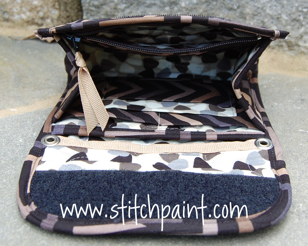 Mini Wallet Inside | Stitchpaint | Tiger Eye Fabric