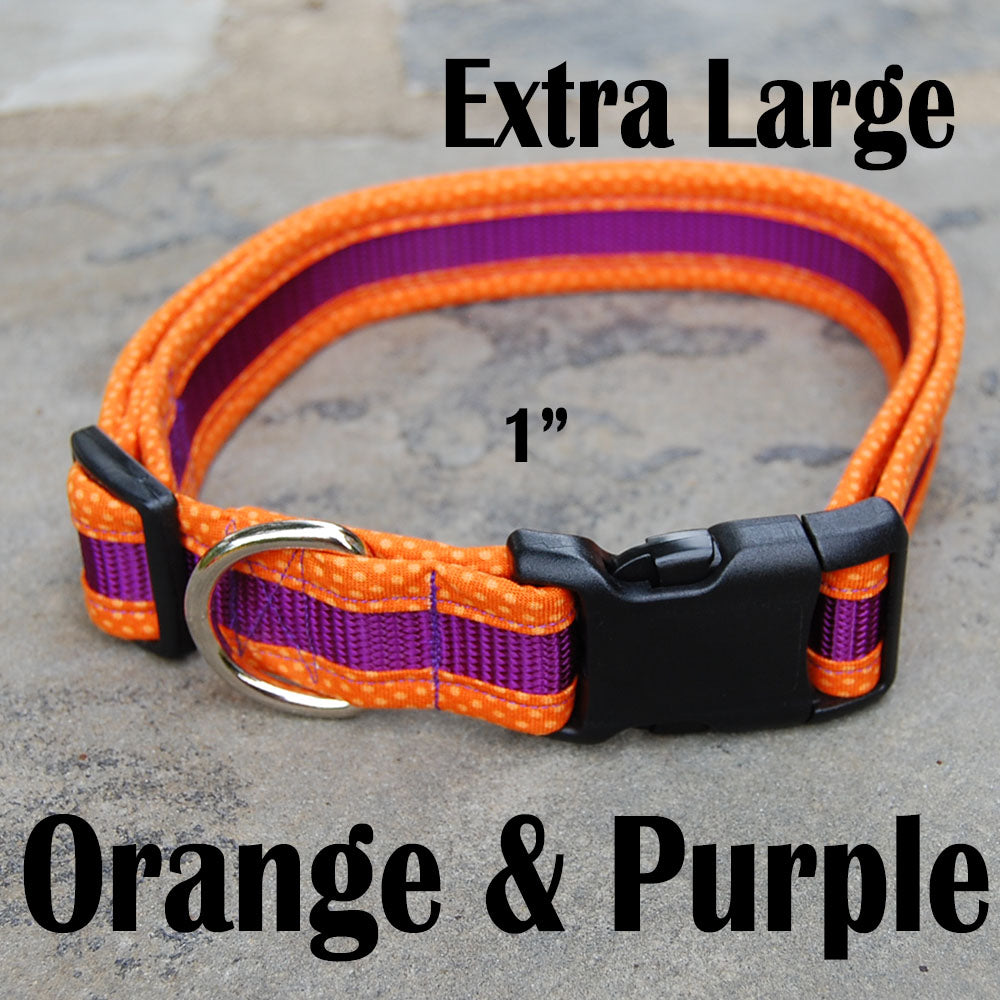 Dog Collar - Orange&Purple